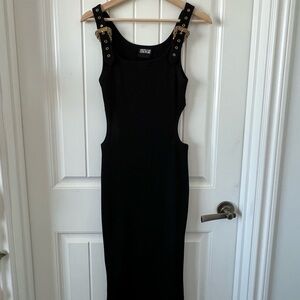 Versace Jean Couture side cut out dress